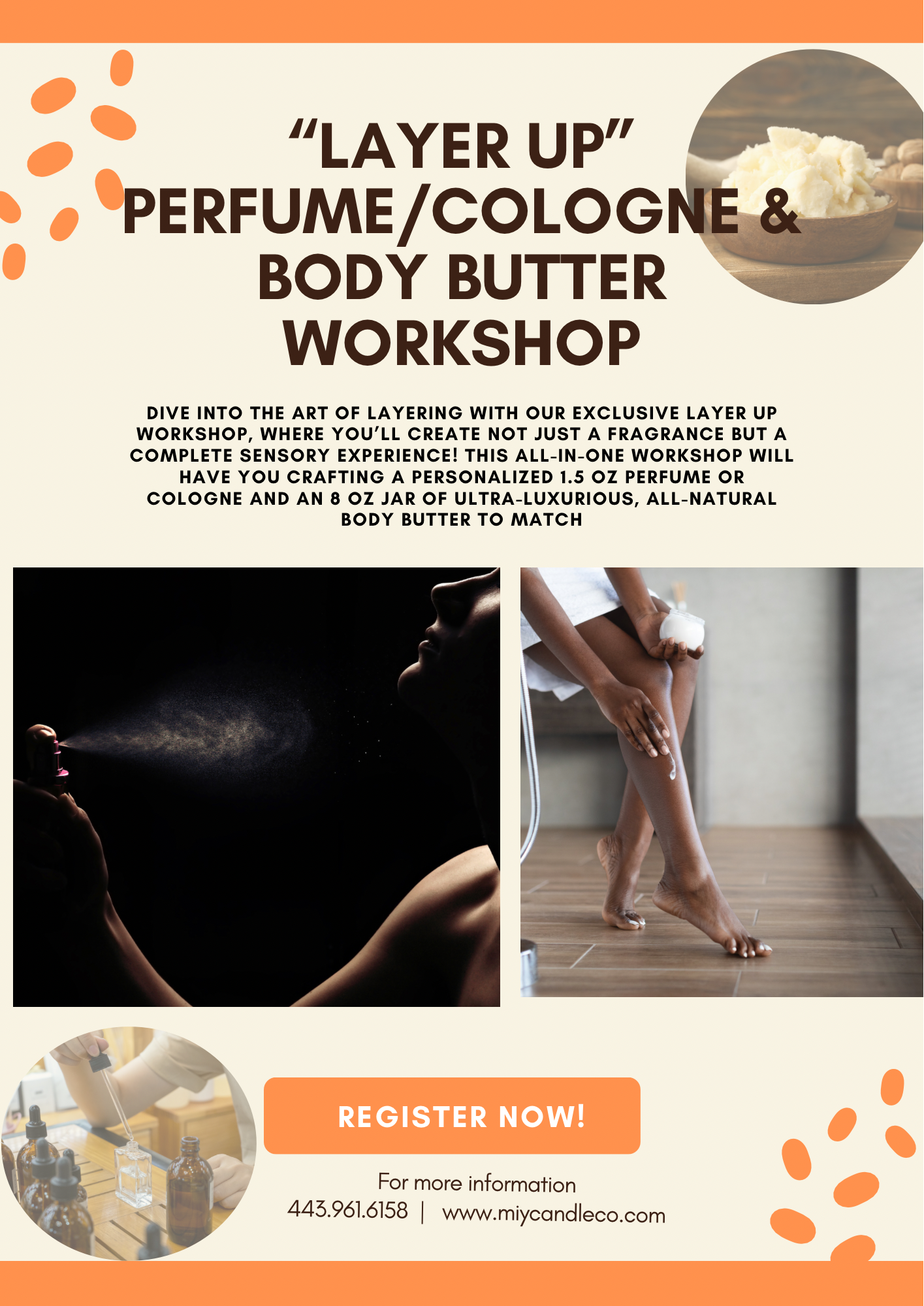 "Layer Up" Perfume/Cologne & Body Butter Workshop