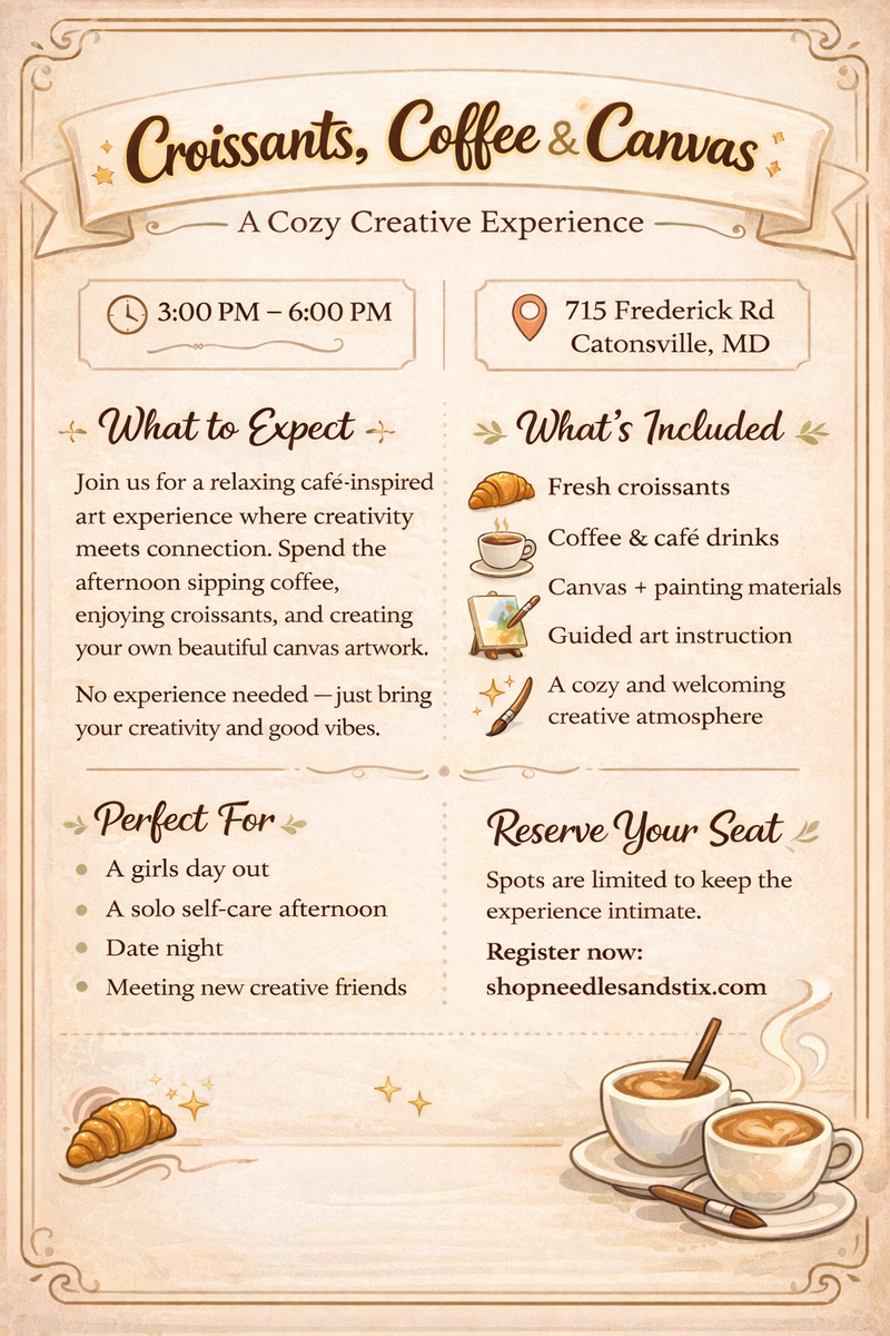 Croissants, Coffee & Canvas