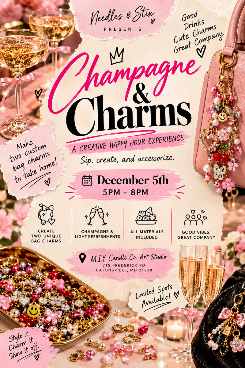 🥂 Champagne & Charms: A Creative Happy Hour
