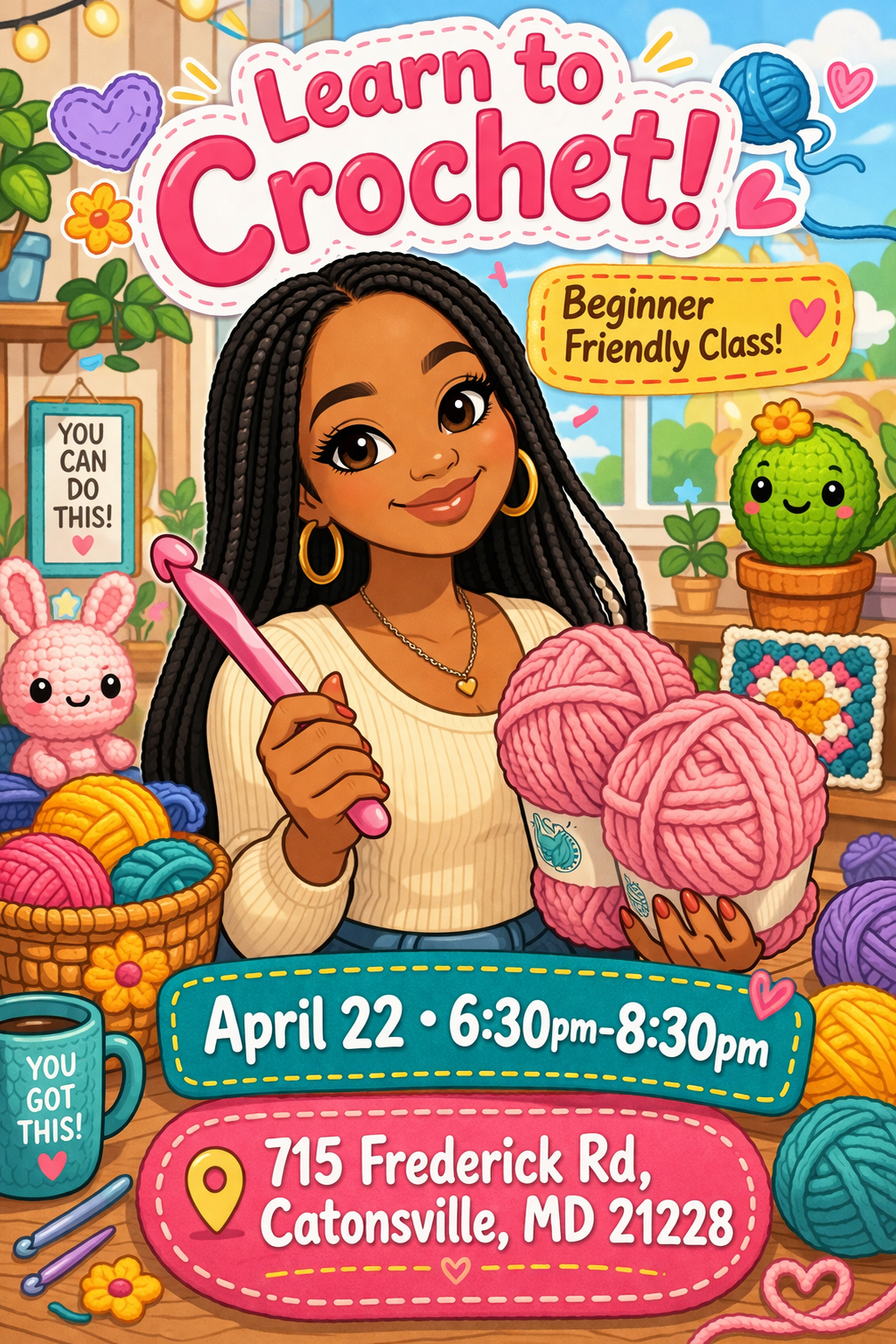 Learn To Crochet (Beginner Class)